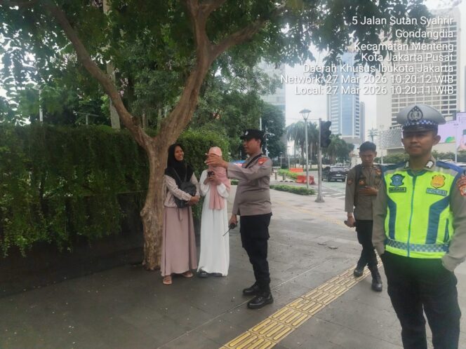 
					Polisi Sapa Warga di Kawasan Mh Thamrin, Patroli Dialogis Tekan Aksi Kejahatan Jalanan