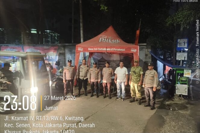 
					Tiga Pilar Menteng Intensifkan Patroli Perbatasan Kwitang–Kalipasir Cegah Guankamtibmas