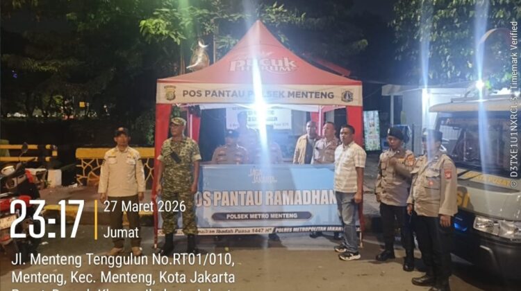 Patroli Gabungan Menteng Sasar Perbatasan Tenggulun, Cegah Tawuran Pasca Lebaran