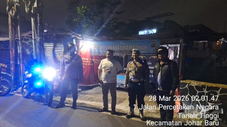 Patroli Cipta Kondisi, Polisi Pastikan Wilayah Johar Baru Aman dan Kondusif