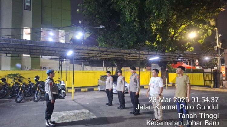 Polsek Johar Baru Gelar Apel Patroli Cipta Kondisi, Antisipasi Tawuran Saat Libur Sekolah