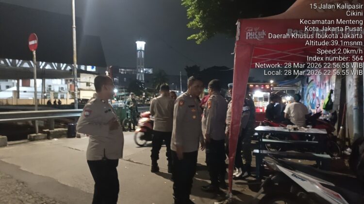 Cegah Gesekan Warga, Patroli Gabungan Menteng Siaga di Batas Kwitang–Kalipasir