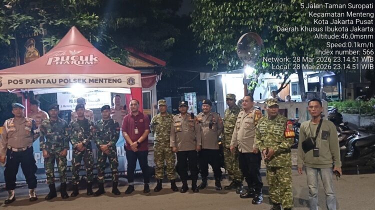 Antisipasi Tawuran, Tiga Pilar Menteng Perketat Pengamanan Perbatasan Tenggulun