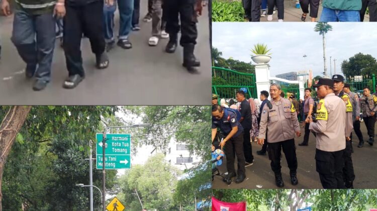 Polsek Sawah Besar Kawal 1.350 Warga dalam Bagi Sembako Dan Pasar Murah Dari Presiden RI