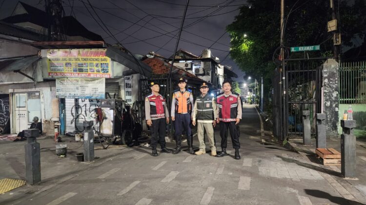 Patroli Gabungan Tiga Pilar Digelar, Antisipasi Kerawanan Kamtibmas di Senen