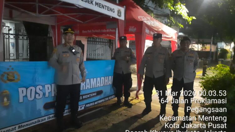Patroli Cipkon Menteng Siaga di TL Tambak Proklamasi, Antisipasi Tawuran dan Gangguan Kamtibmas