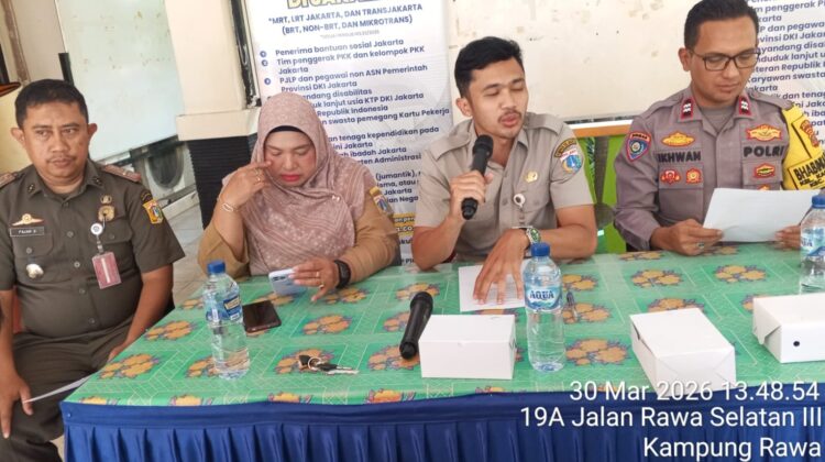 Bhabinkamtibmas Hadiri Rakor Kewilayahan, Bahas Penertiban PKL di Kampung Rawa
