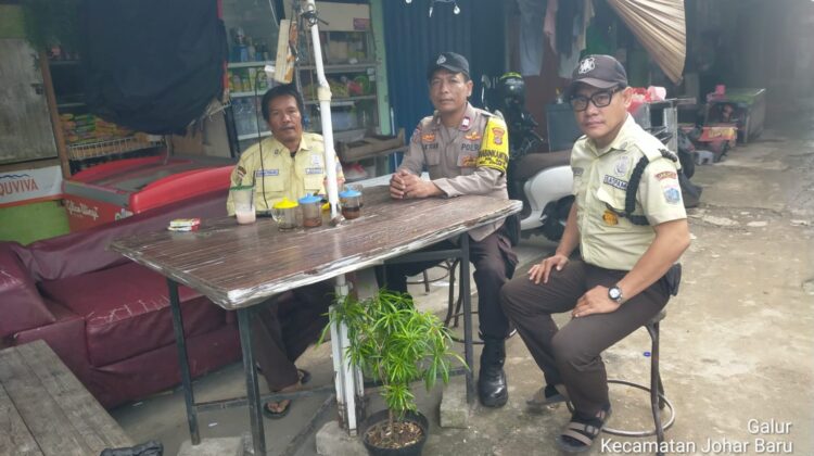 Cooling System di Pasar Gembrong, Sinergi Polisi dan Security Perkuat Keamanan Lingkungan