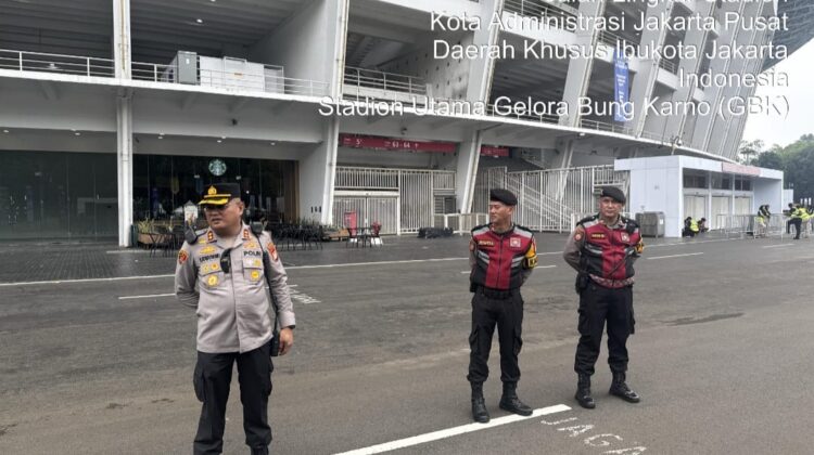 Kapolsek Metro Menteng Pimpin Apel Pengamanan Final FIFA Series 2026 di GBK Senayan