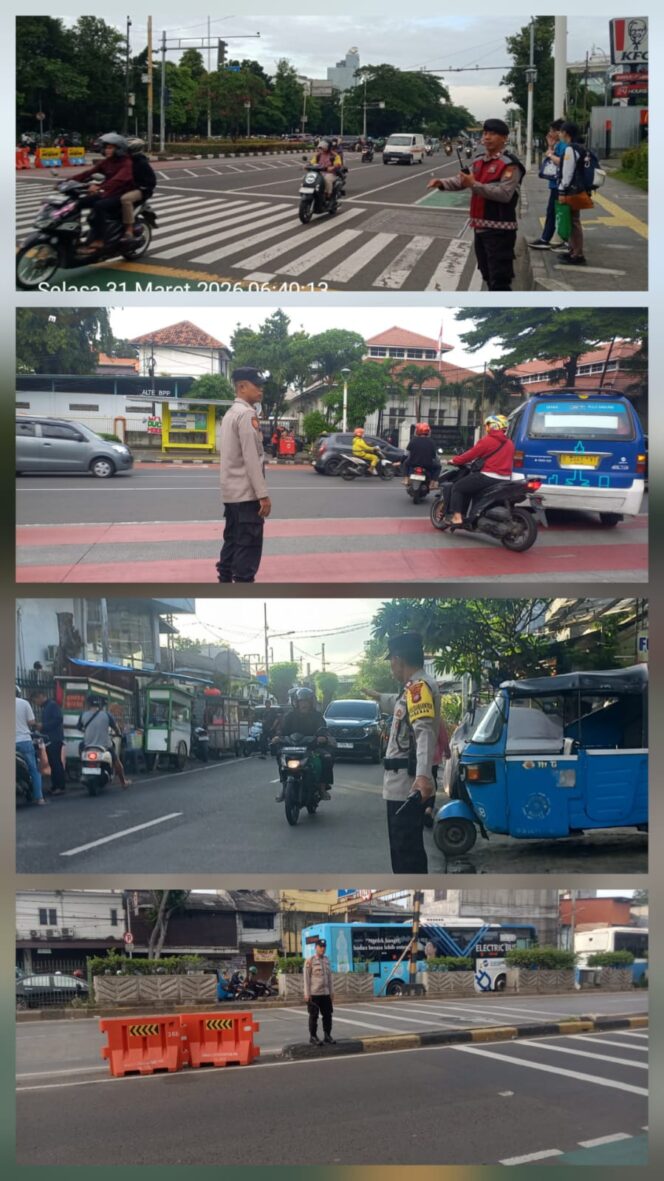 
					Polisi Atur Lalin Pagi di Sejumlah Titik Senen, Arus Ramai Lancar