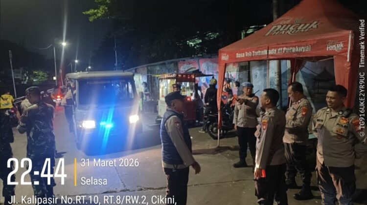Sinergi Tiga Pilar Menteng Jaga Perbatasan Kwitang–Kalipasir, Tekan Kerawanan Malam Hari