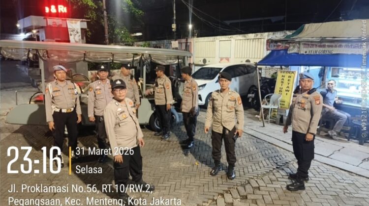 Cegah Konflik Sosial, Patroli Tiga Pilar Menteng Fokus Amankan Taman Proklamasi