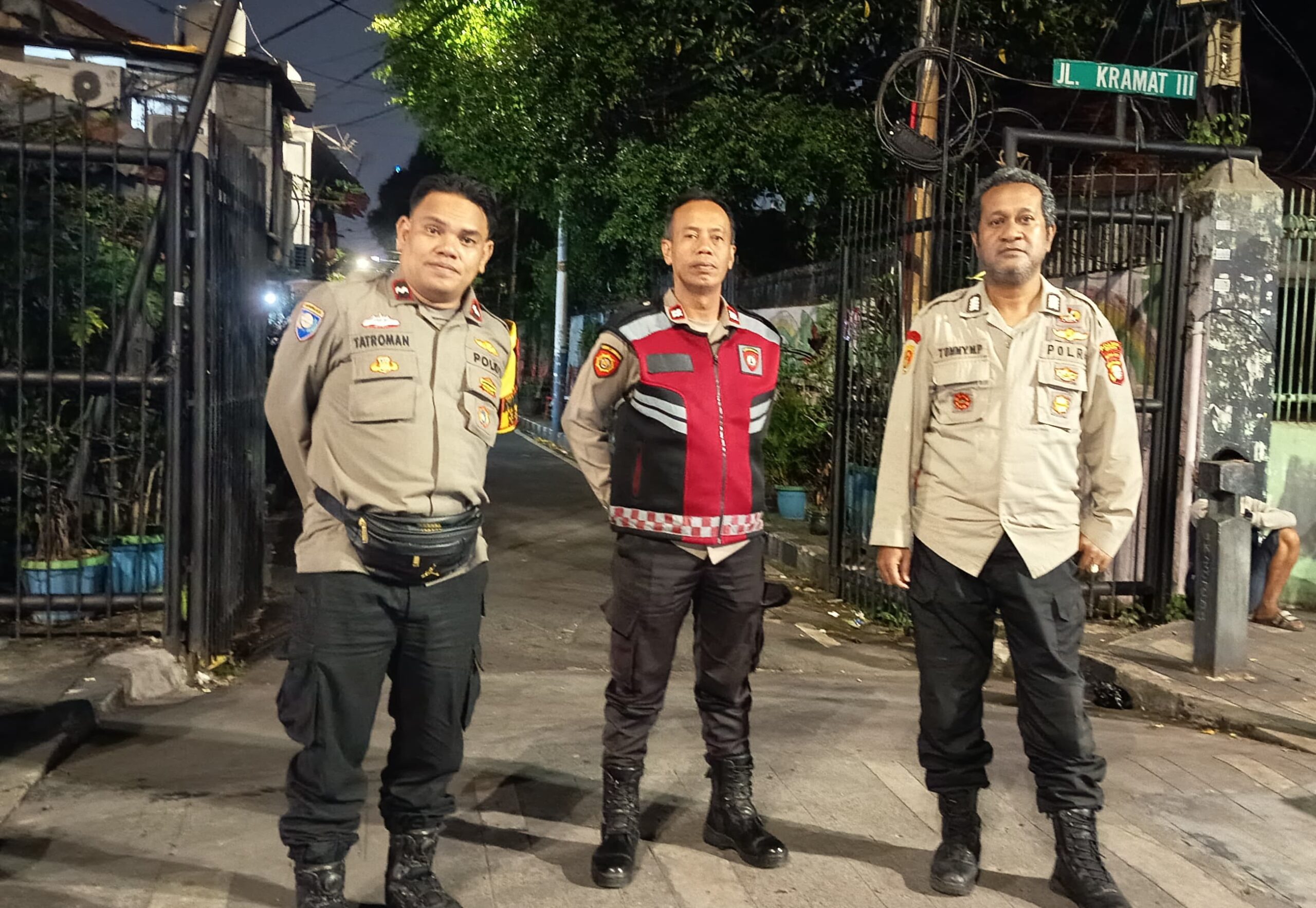 Polsek Senen Gelar Patroli Dini Hari, Antisipasi Tawuran di Kawasan Kwitang