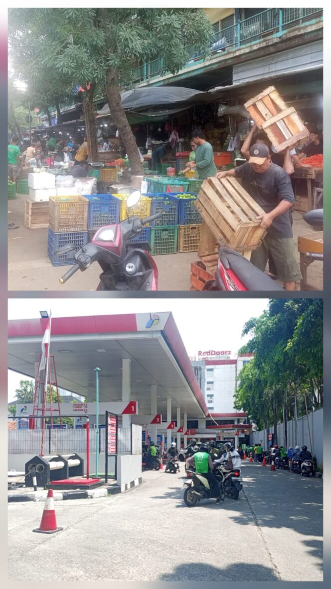 
					Polisi Cek SPBU hingga Harga Sembako di Senen: BBM Aman, Cabai Masih Tinggi