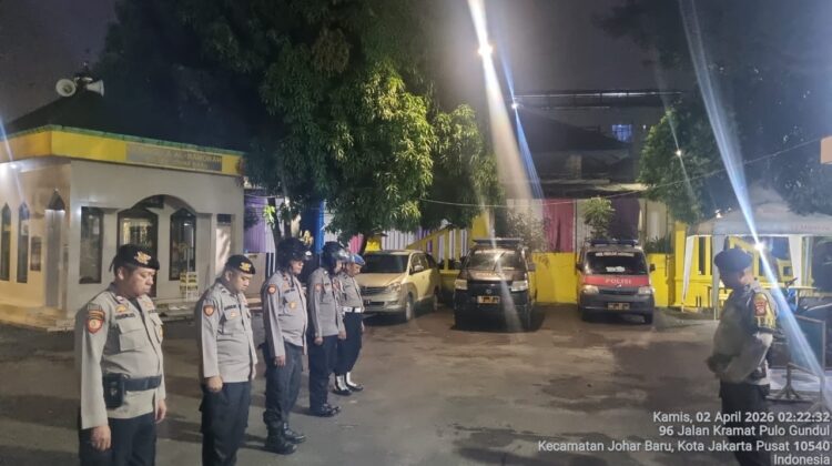 Apel Dini Hari Perkuat Kesiapsiagaan, Patroli Cipta Kondisi Siaga Amankan Malam Jelang Liburan di Johar Baru