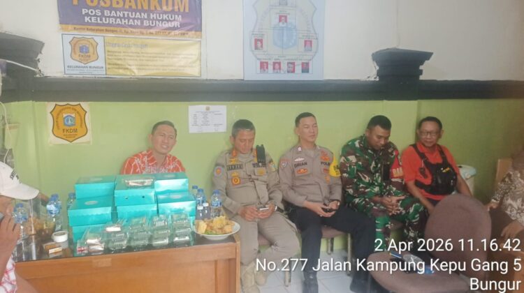 Koordinasi Tiga Pilar dan FKDM Bungur, Perkuat Sinergi Jaga Kamtibmas