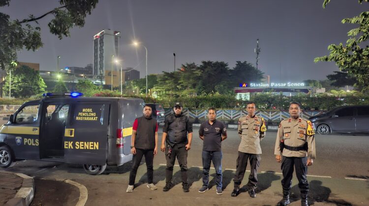 Polsek Senen Intensifkan Patroli Malam, Antisipasi Tawuran hingga Kejahatan Jalanan