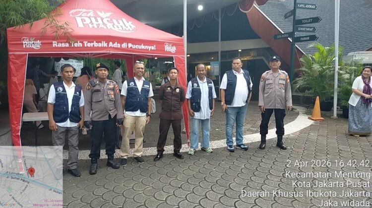 Pengamanan Ketat Polisi Warnai Misa Kamis Putih di Gereja Ignatius Loyola