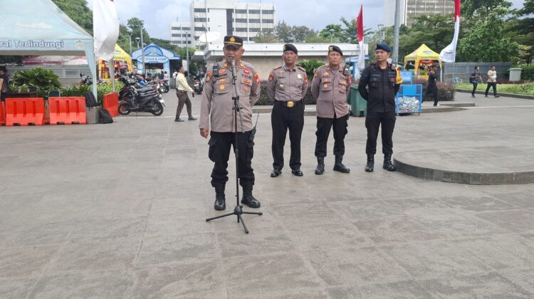 Wakapolsek Sawah Besar Pimpin Apel Pengamanan Paskah di Katedral, 109 Personel Disiagakan