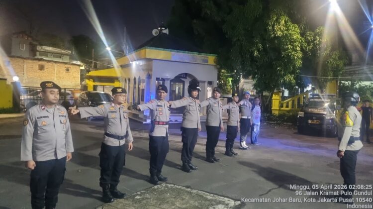 Apel Dini Hari, Polisi Johar Baru Siaga Penuh Cegah Tawuran dan Gangguan Kamtibmas