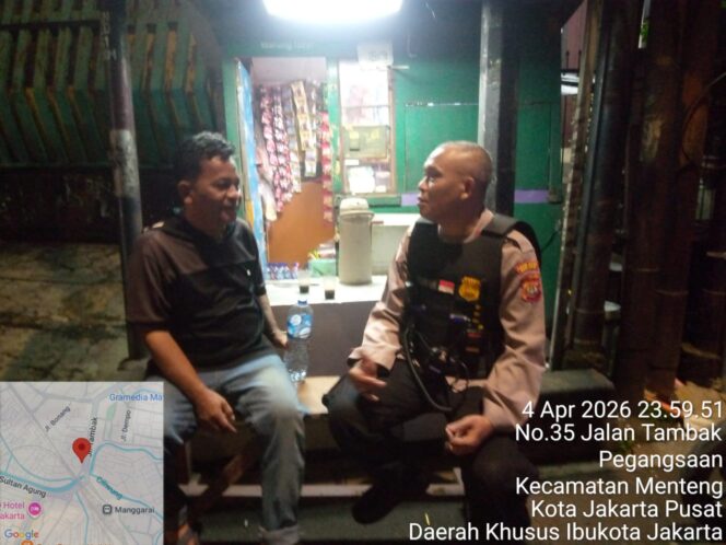 
					Kanit Binmas Menteng Sambang Dinihari, Perkuat Satkamling RW 06 Cegah Tawuran