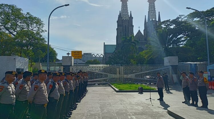 Wakapolsek Sawah Besar Pimpin Apel Pengamanan Paskah 2026 di Katedral