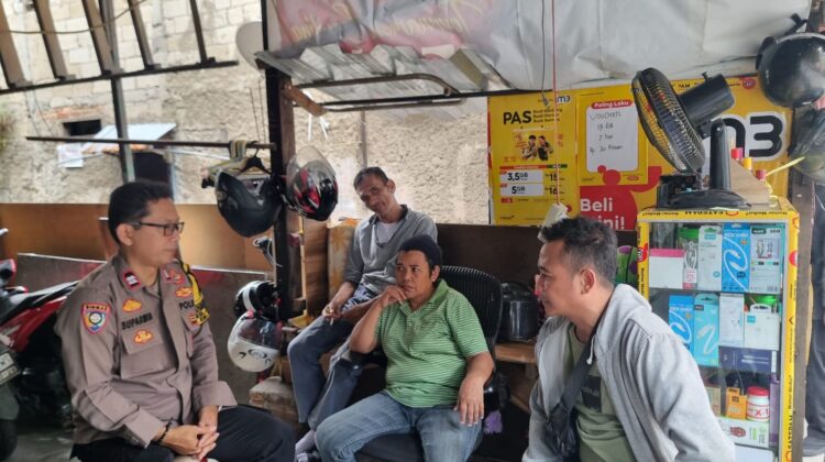 Bhabinkamtibmas Karet Tengsin Ajak Warga Tingkatkan Kewaspadaan Lingkungan