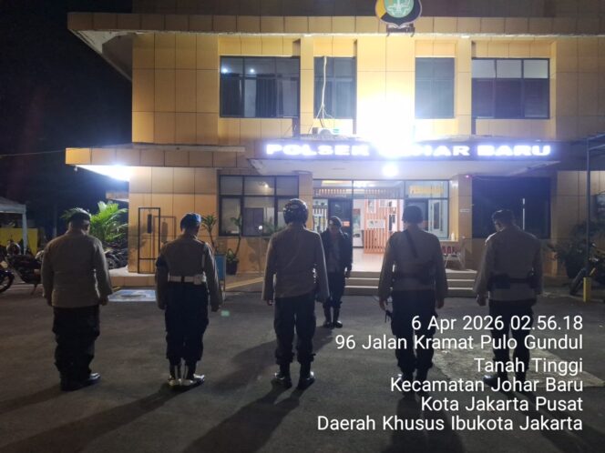 
					Apel Dini Hari Perkuat Patroli, Polsek Johar Baru Siaga Antisipasi Tawuran