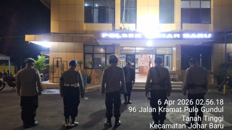 Apel Dini Hari Perkuat Patroli, Polsek Johar Baru Siaga Antisipasi Tawuran