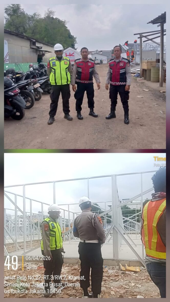 
					Polisi Pantau Proyek Pembangunan Rumah Warga di Kramat, Situasi Aman