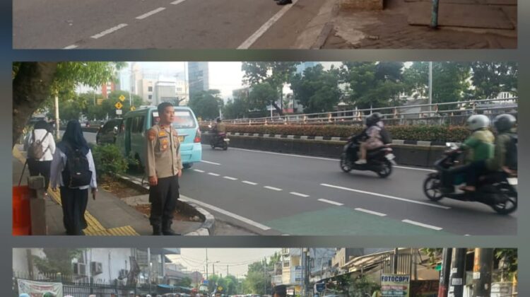 Polisi Atur Lalu Lintas Pagi di Sejumlah Titik Rawan Macet di Jakarta Pusat