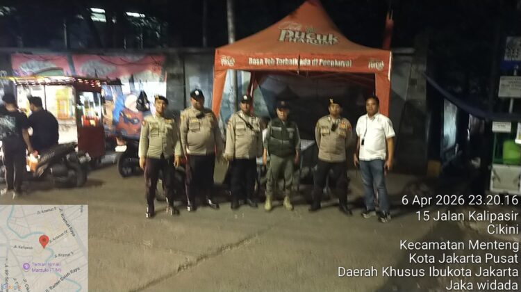 Perbatasan Kwitang–Kalipasir Dipantau Ketat, Tiga Pilar Menteng Tingkatkan Patroli Malam