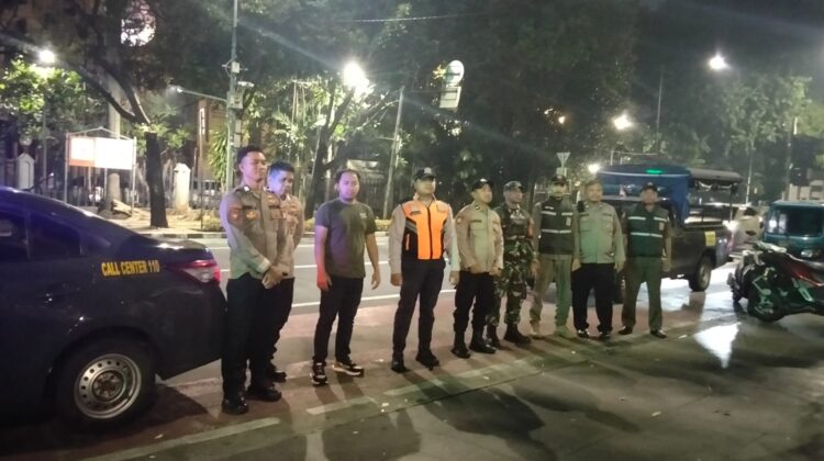Penjagaan Dan Patroli 3 Pilar Sawah Besar Intensifkan Pengamanan Malam di Lapangan Banteng dan Mangga Besar
