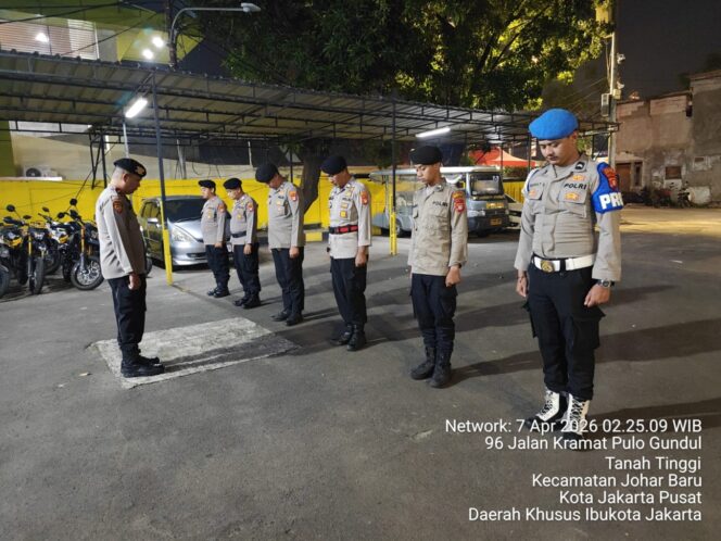 
					Apel Dini Hari Polsek Johar Baru, Siaga Penuh Jaga Kondusifitas Wilayah