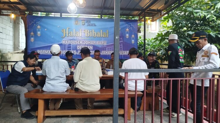 Pererat Silaturahmi, Kapolsek Johar Baru Gelar Halal Bihalal Bersama Potmas dan Ormas