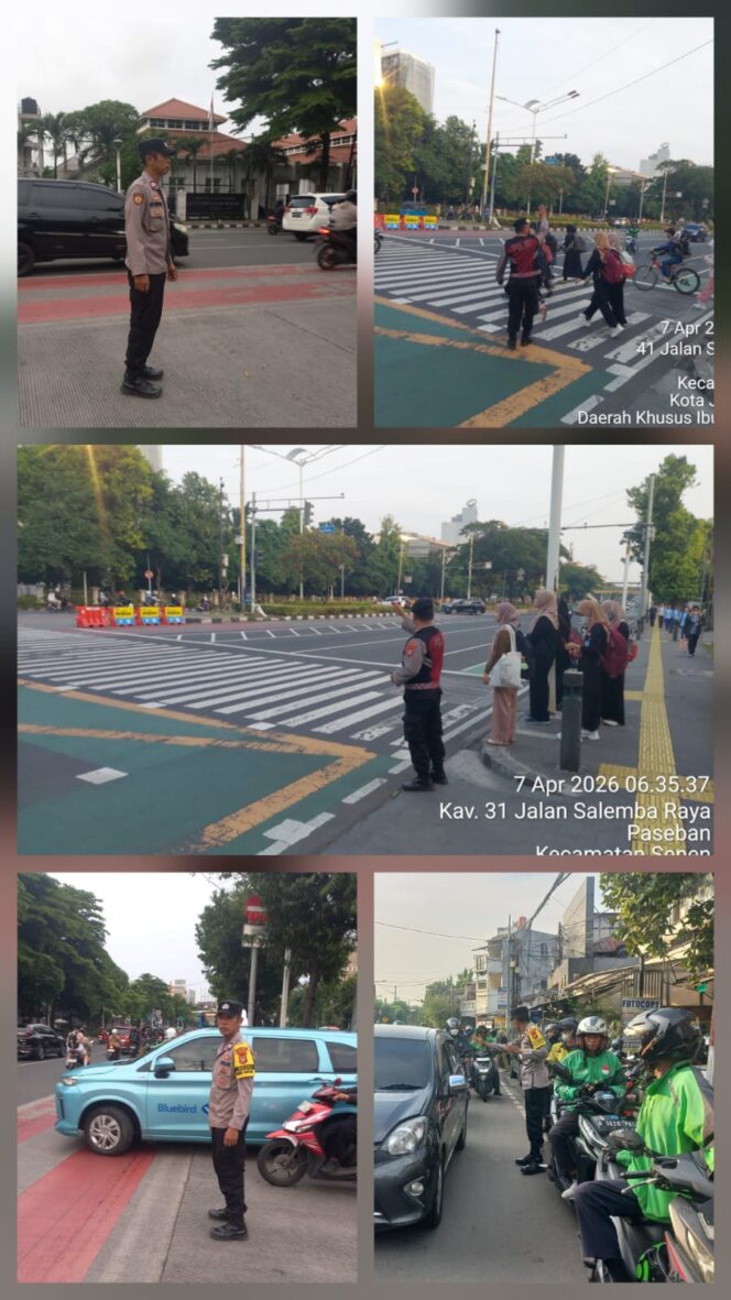 
					Polisi Atur Lalu Lintas Pagi di Kawasan Senen, Arus Ramai Lancar