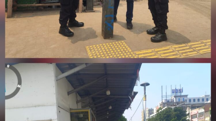 Personel Polsubsektor Pasar Gaplok Pantau Proyek Hunian Sementara PPD, Situasi Aman Kondusif