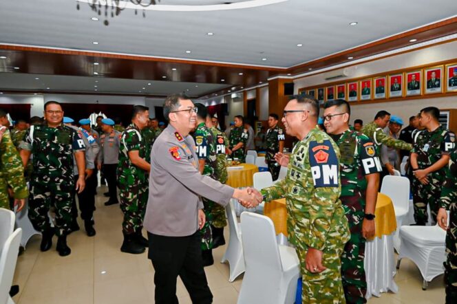 
					Perkuat Soliditas, POM TNI dan Propam Polri Gelar Coffee Morning & Halal Bihalal 1447 H