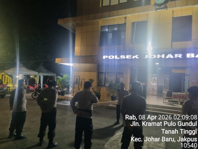 
					Padal Pimpin Apel Dini Hari, Patroli Cipta Kondisi Johar Baru Siap Antisipasi Guantibmas