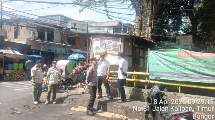 Penertiban PKL di Bungur, Aparat Gabungan Gelar “Rabu Tertib” untuk Jaga Ketertiban dan Kebersihan