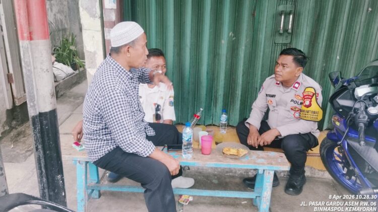 Sinergi Kuat, Bhabinkamtibmas Kemayoran Rangkul Warga Lewat Dialog Kamtibmas