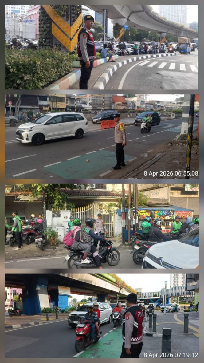 
					Polsek Senen Intensifkan Pengaturan Lalu Lintas Pagi dan Sore, Situasi Terpantau Lancar