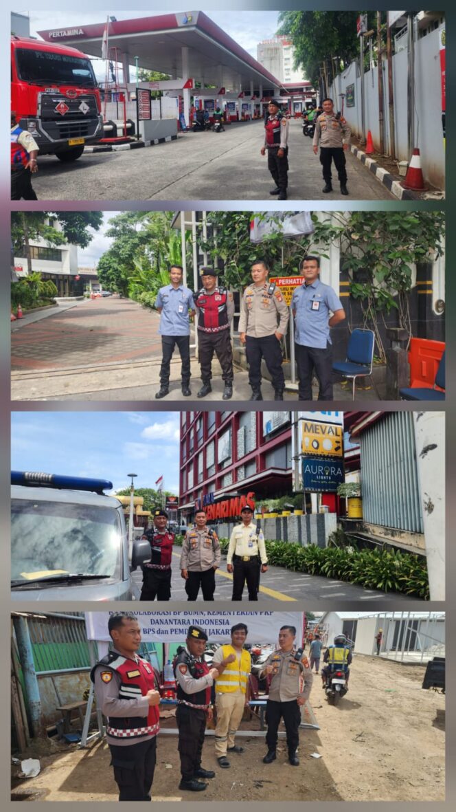 
					Patroli Samapta Polsek Senen, Sejumlah Objek Vital Dipastikan Aman dan Kondusif