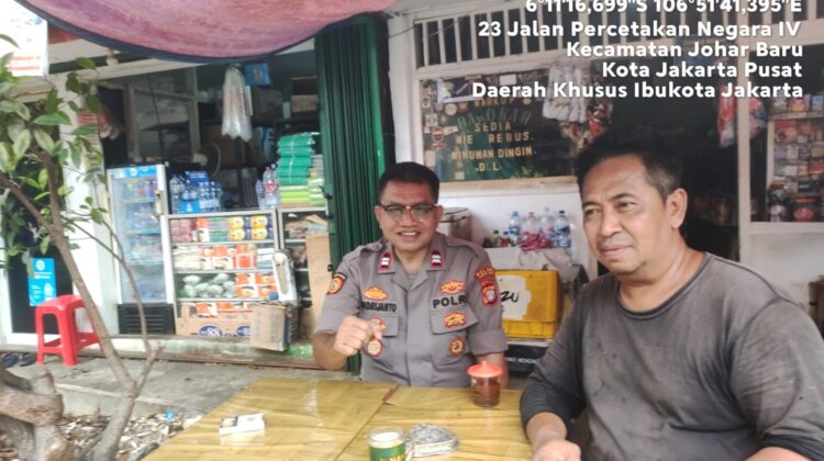Sambang Dialogis di Pemukiman Warga Johar Baru, Ciptakan Lingkungan Aman dan Guyub