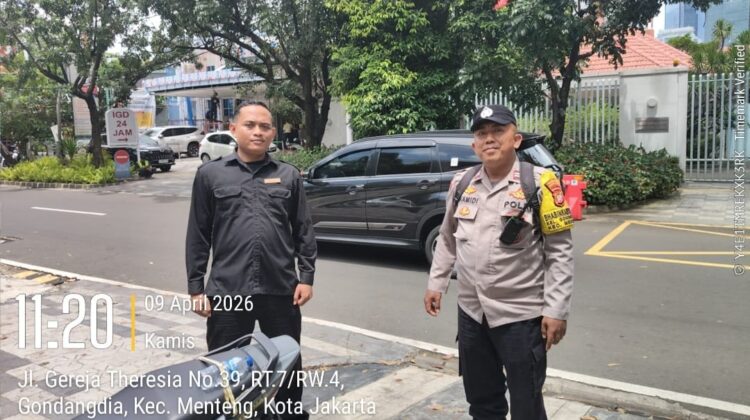Polisi Tingkatkan Kewaspadaan Kamtibmas di Lingkungan Gereja St. Theresia Menteng