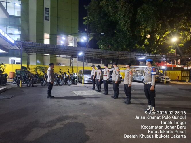 
					Panit Samapta Pimpin Apel Dini Hari, Patroli Johar Baru Siaga Cegah Tawuran
