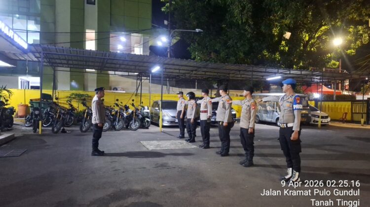 Panit Samapta Pimpin Apel Dini Hari, Patroli Johar Baru Siaga Cegah Tawuran