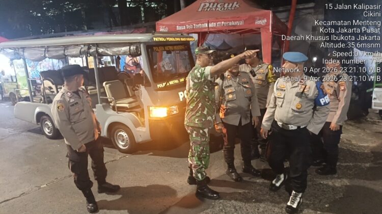 Kawasan Batas Menteng Dijaga Ketat, Patroli Tiga Pilar Antisipasi Tawuran dan Kriminalitas