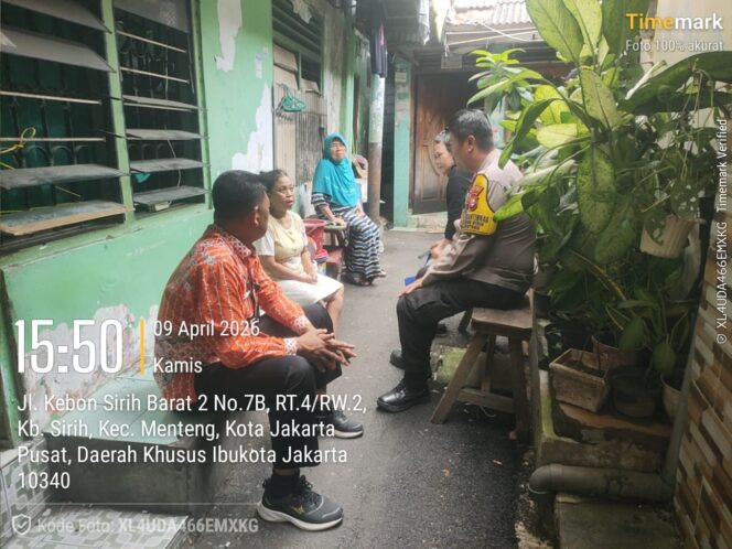 
					Bhabinkamtibmas Kebon Sirih Sambangi Korban Penganiayaan, Wujud Empati dan Kepedulian Polri