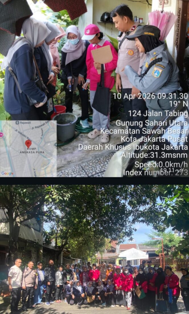 
					Polri Monitoring PSN di Gunung Sahari Utara, Perkuat Kepedulian Lingkungan dan Kesehatan Warga